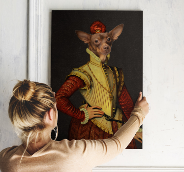 Aristocrat dog canvas pictures - TenStickers