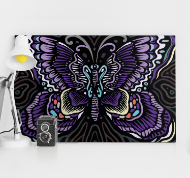 Butterfly canvas with detailed butterfly design - TenStickers