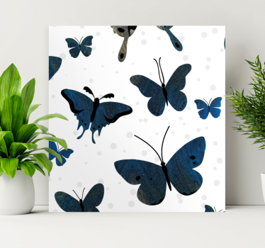 Diverse butterfly patterns butterfly canvas - TenStickers