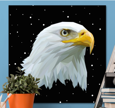 Bird canvas wall art eagle portrait - TenStickers