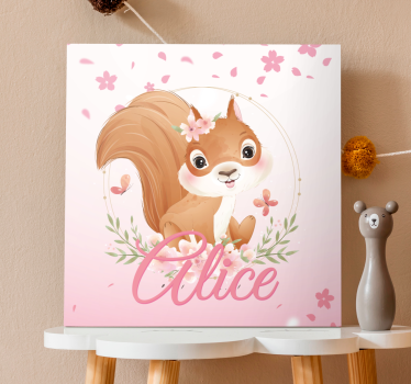Elephant wallart cheerful squirrel design - TenStickers