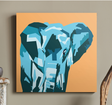 Elephant wallart stylized elephant portrait - TenStickers