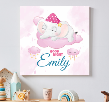 Elephant wallart sweet dreams elephant - TenStickers