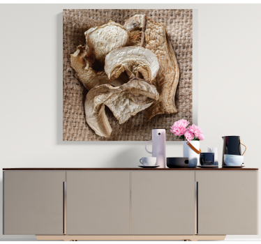 Flowers canvas dried mushroom display - TenStickers