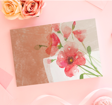 Flowers canvas soft blossom bouquet - TenStickers