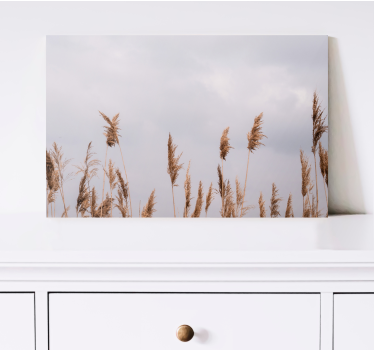 Flowers canvas tall grass stalks - TenStickers