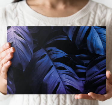 Flowers canvas tropical foliage arrangement - TenStickers