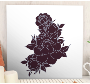 Flowers canvas vibrant flower display - TenStickers