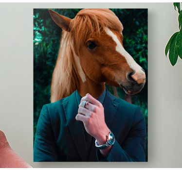 Horse head portrait horse wall art - TenStickers