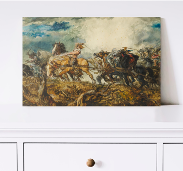 Horse wall art historic equestrian riders - TenStickers