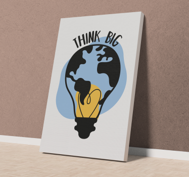 Think big motivational wall canvas  - TenStickers