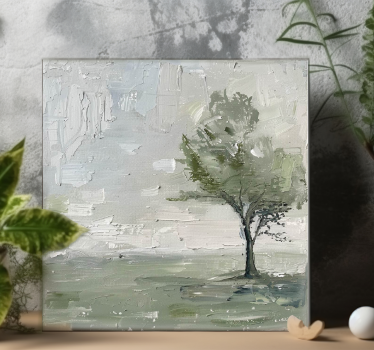 One Big Tree Canvas Wall Art - TenStickers