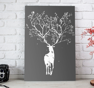 Tree stag  canvas prints - TenStickers