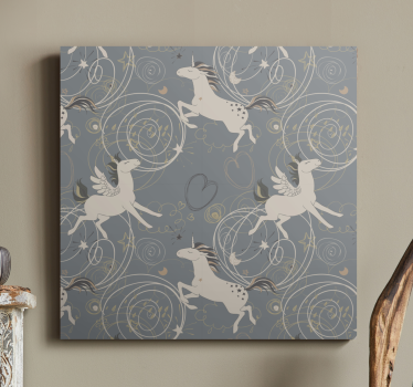 Unicorn pictures framed enchanted winged beings - TenStickers