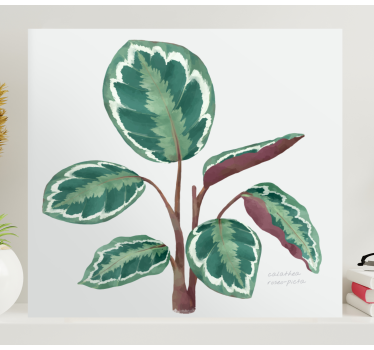 Vibrant Leafy Plant Flowers  canvas - TenStickers
