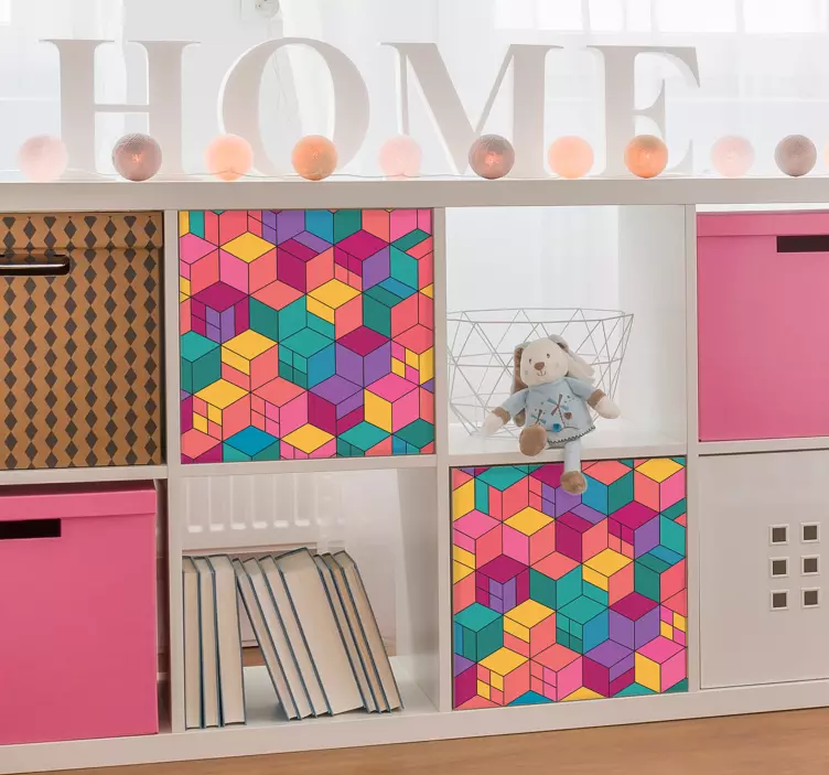 3D Blocks furniture sticker - TenStickers