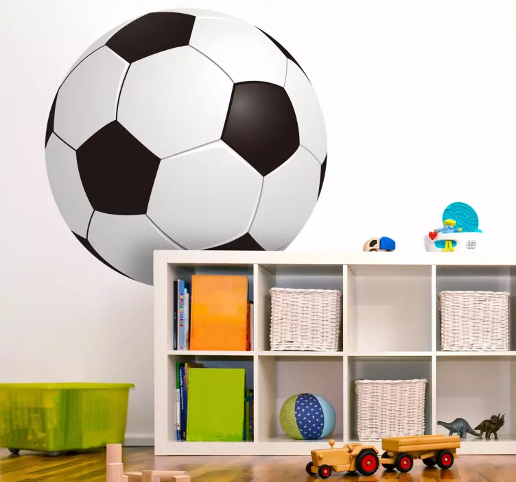 3D Football wall sticker for kids - TenStickers