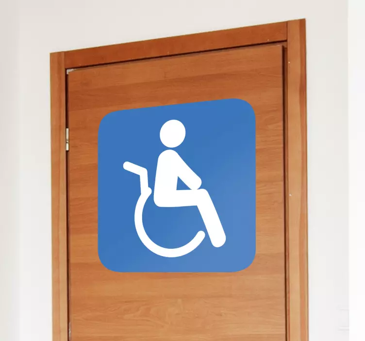 Disabled person sign car sticker - TenStickers