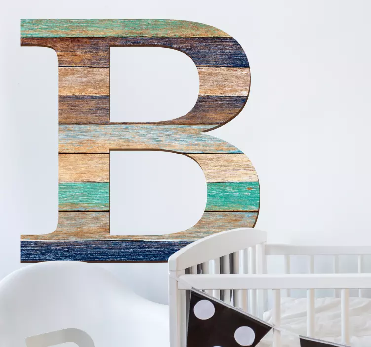 CUSTOMIZABLE LETTER B FOR NURSERY wall sticker for kids - TenStickers