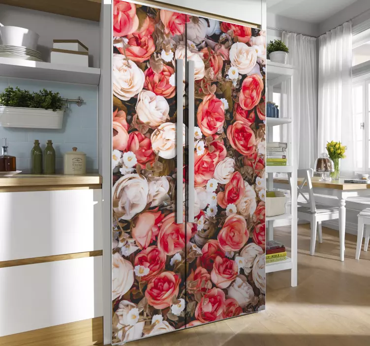 Flowers Dishwasher Sticker - TenStickers