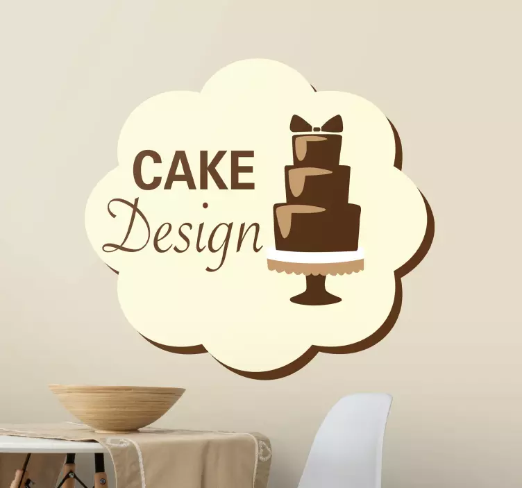 Cake Design Decal - TenStickers