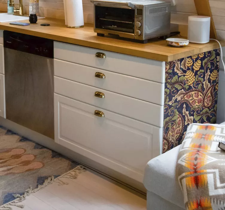 Realistic Paisley Illustration  furniture decal - TenStickers