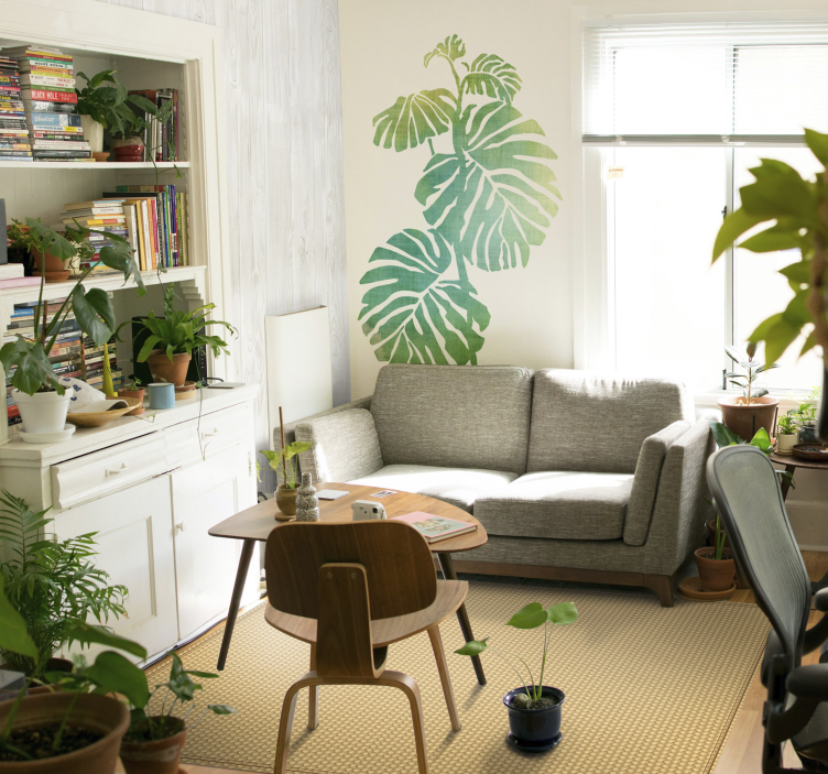 Monstera Deliciosa Plant Wall Sticker - TenStickers