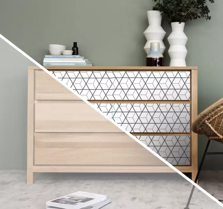 Scandinavian motifs furniture sticker - TenStickers