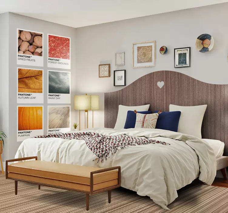 Headboard wall sticker for bedroom - TenStickers