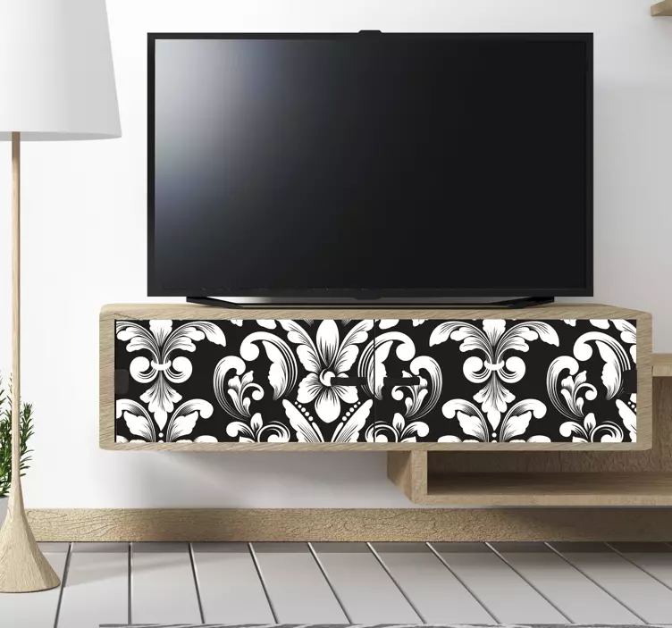 Floral luxury pattern furniture sticker - TenStickers