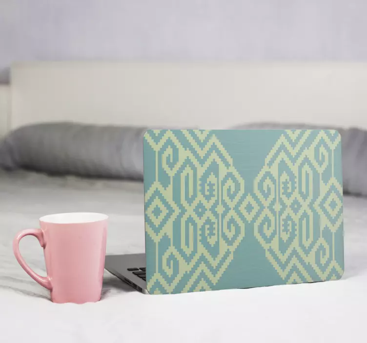 Geometric pattern overlay laptop skin - TenStickers