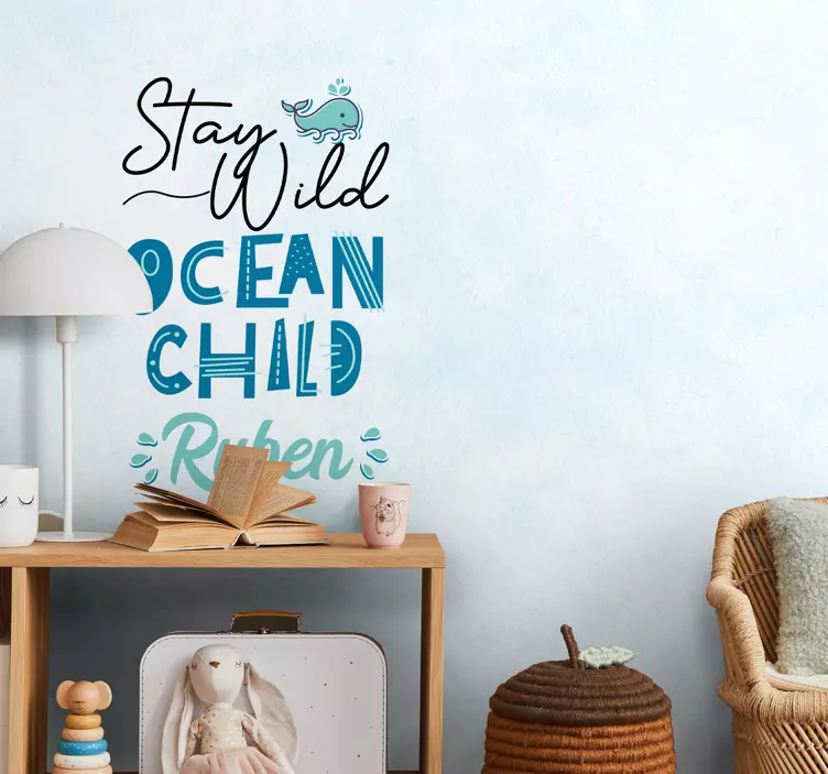 Ocean Child wall stickers children's room - TenStickers