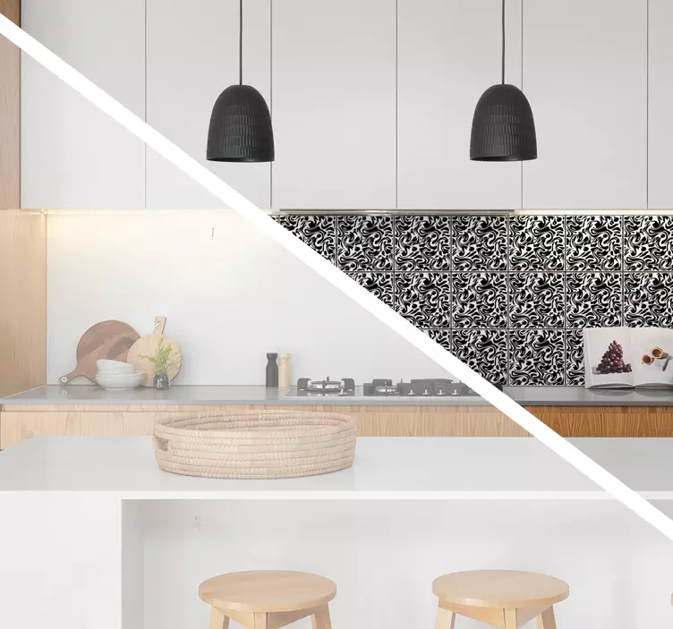 Modern Fluid design tile sticker - TenStickers