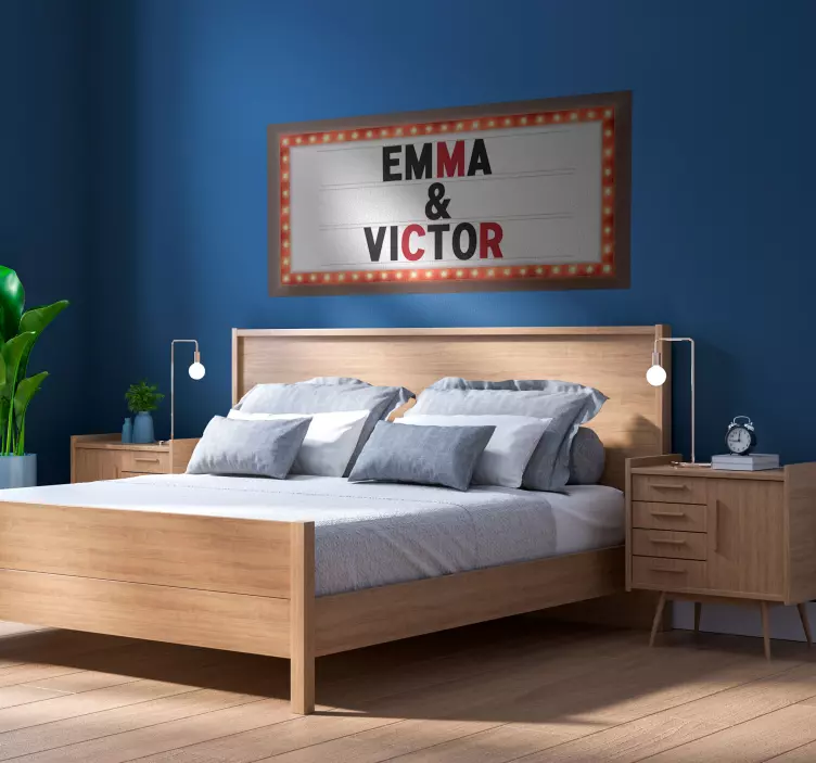 Custom theater marquee theatre wall sticker for bedroom - TenStickers
