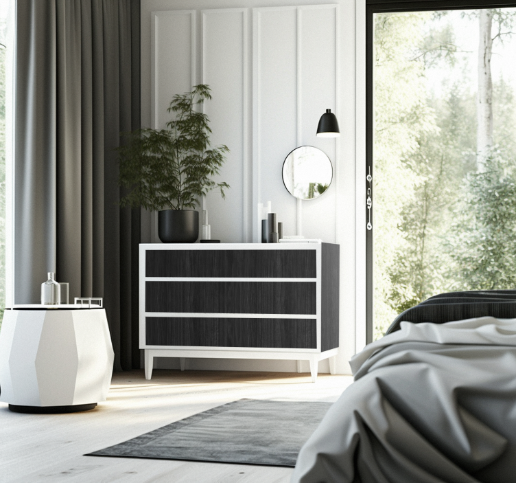 Vinyl Wrap - Black Wood - TenStickers