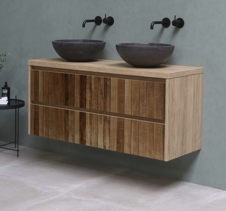 Wood Planks Furniture Decal - TenStickers