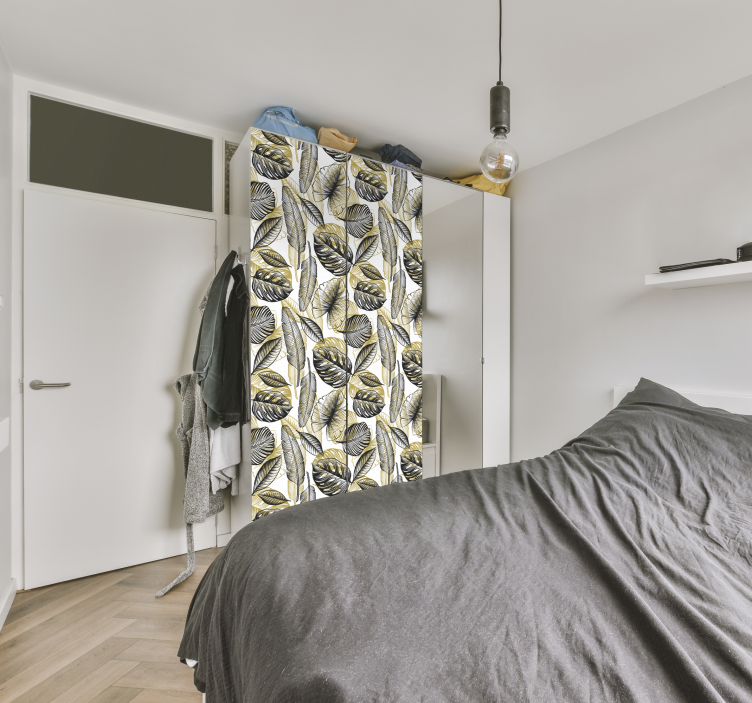 Elegant tropical plants furniture decal - TenStickers