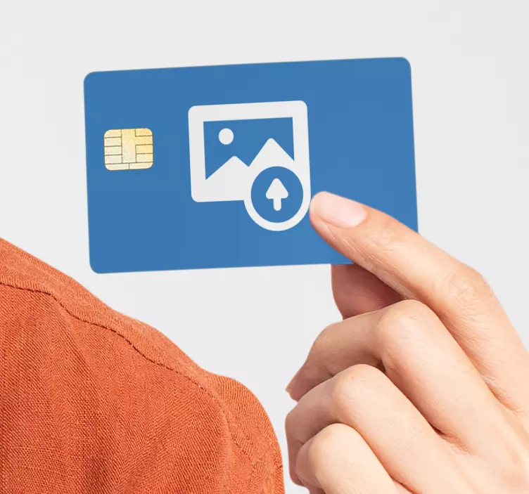 Customised photo bank card sticker - TenStickers