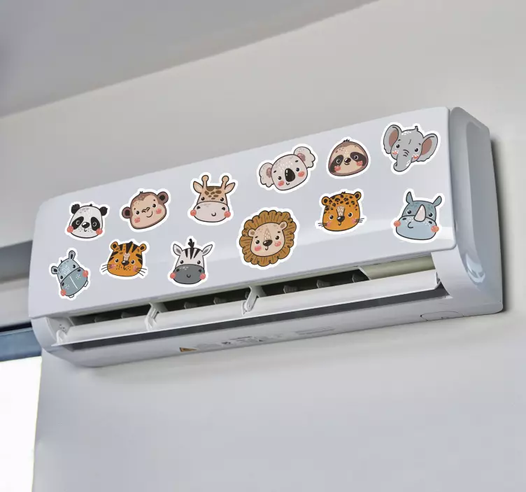 Animal stickers for aircondition - TenStickers