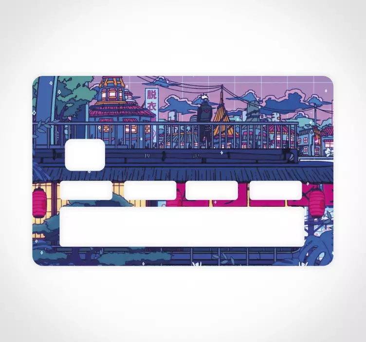 Konohagakure city bank card sticker - TenStickers