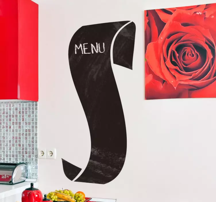 Menu Display Element chalkboard sticker - TenStickers