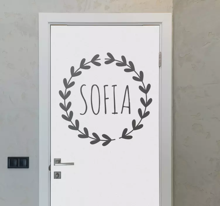 Personalised Room Kids door sticker - TenStickers