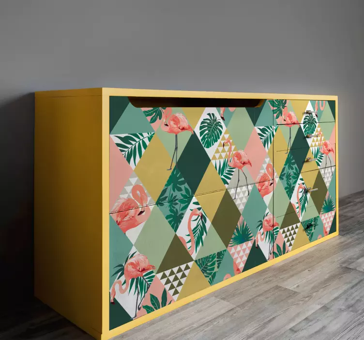 Tropical jungle furniture sticker - TenStickers