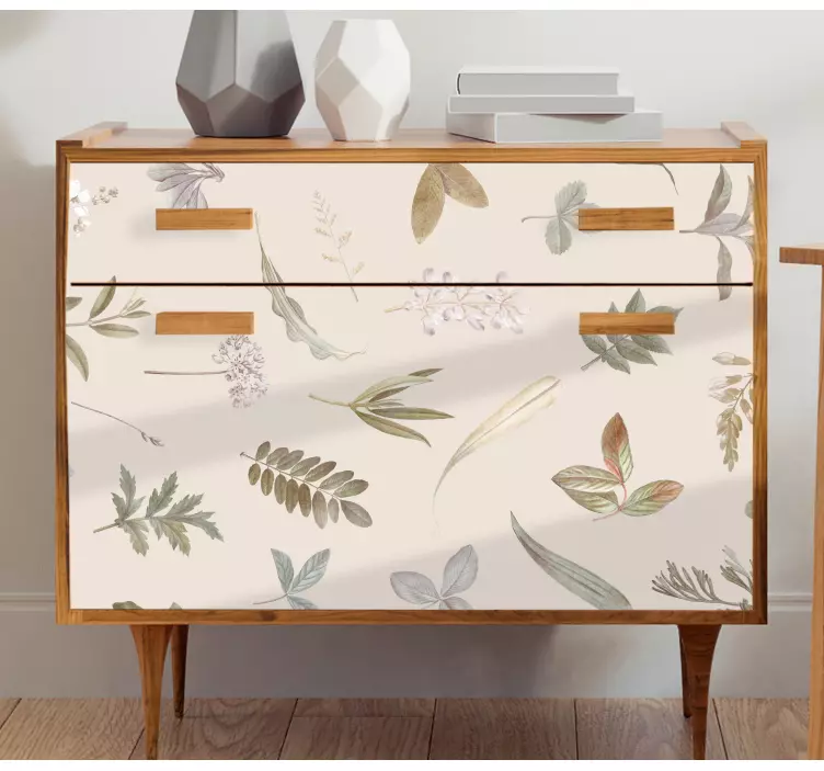 Floral Motif Overlay decoration wall sticker - TenStickers