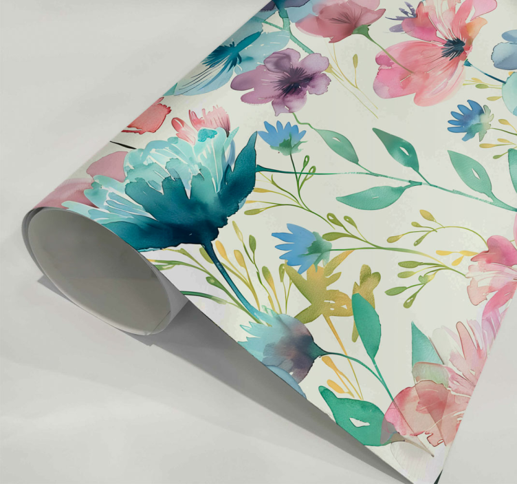 wildflowers in summer flower wall sticker - TenStickers