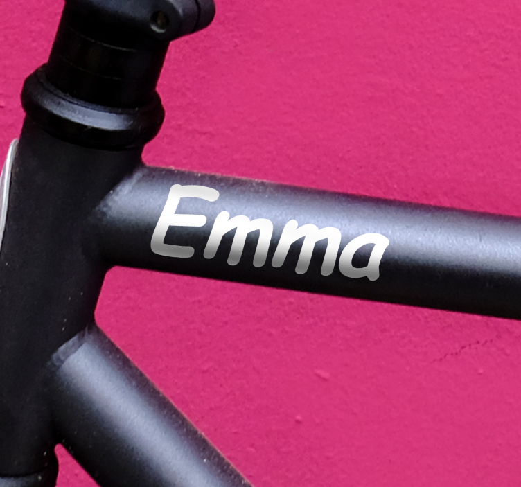 Handwritten style Bike name sticker - TenStickers