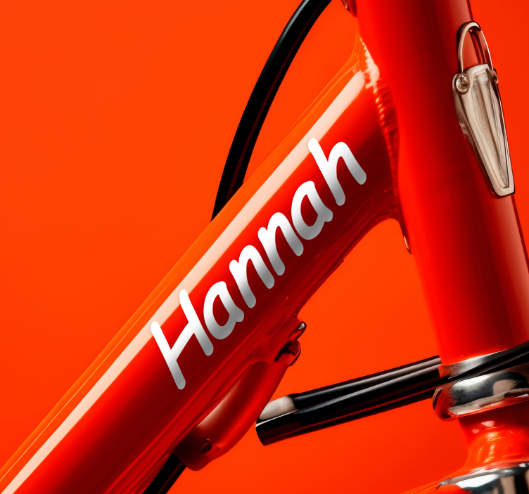 Handwritten style Bike name sticker - TenStickers