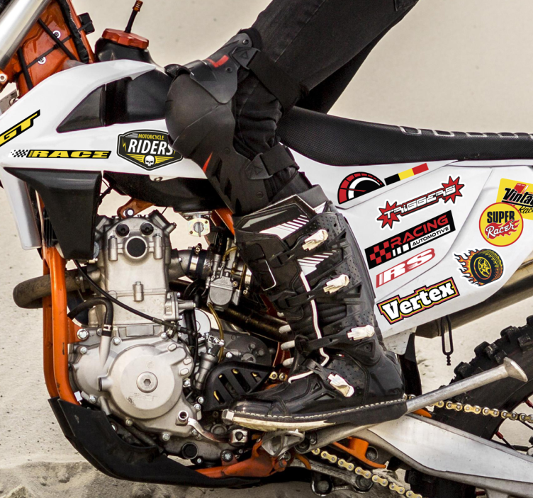 Individual bomb pack motorbike sticker - TenStickers