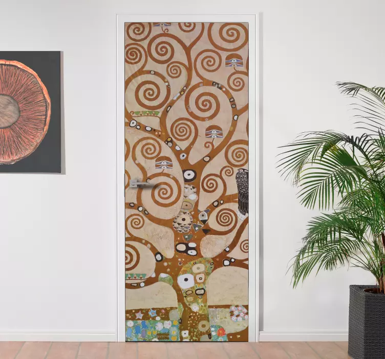 Tree of life door sticker - TenStickers