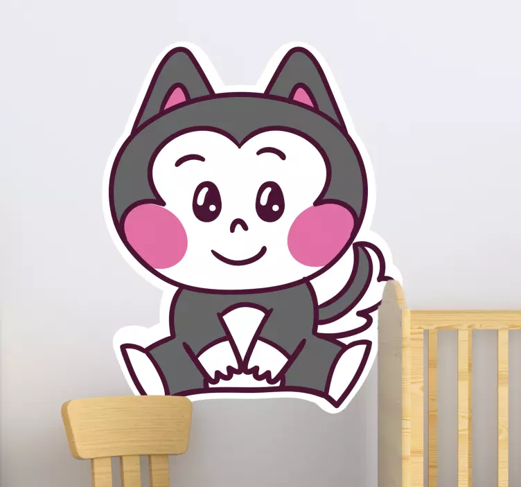 Adorable Animal Figure wall sticker for kids - TenStickers